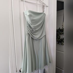 Gorgeous After Six Strapless Sage Green Party Dress Size 14